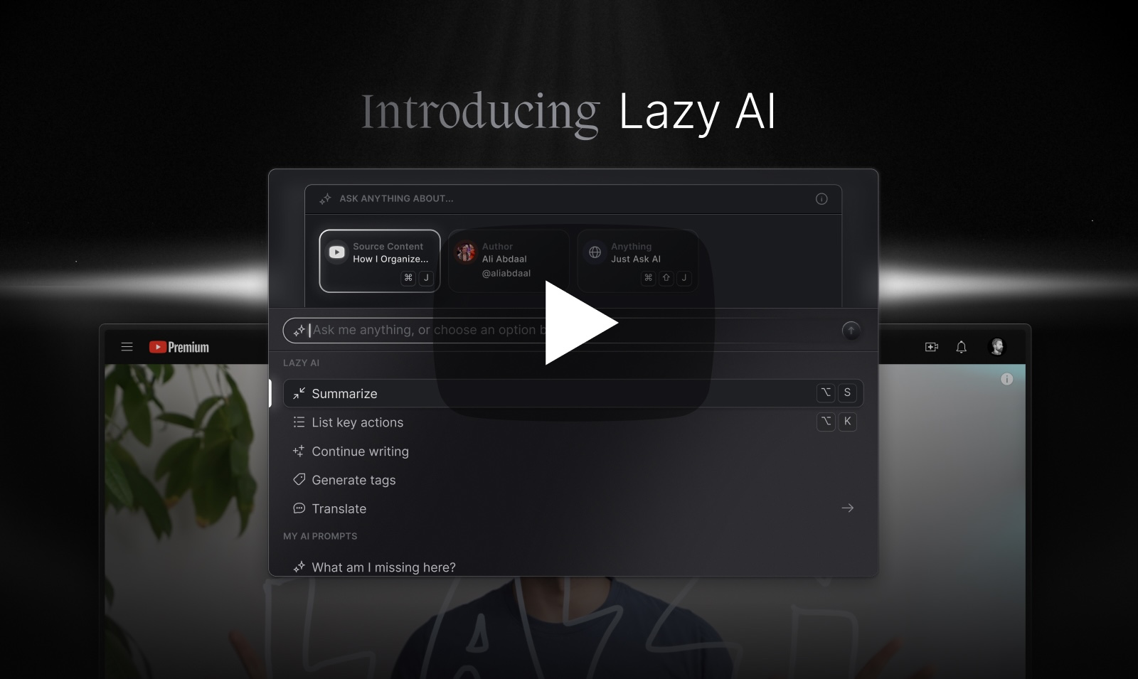 Lazy AI